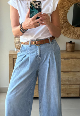 Cinturón Piel Rivet