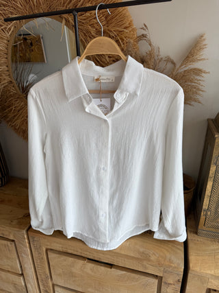 Camisa algodón blanca