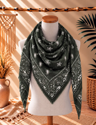Fular bandana Verde oliva