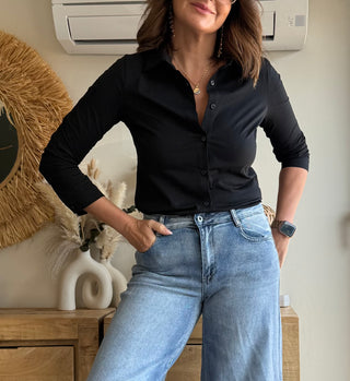 Camisa Algodón Elástico