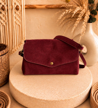 Bolso ante burdeos