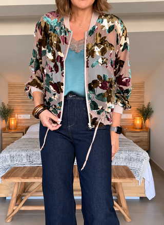 Bomber Velvet Bloom