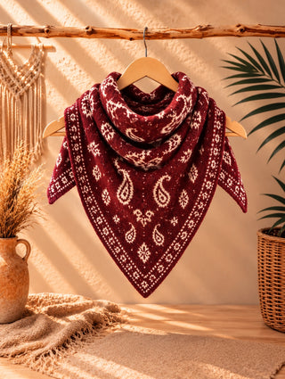 Pañuelo Bufanda Reversible Paisley