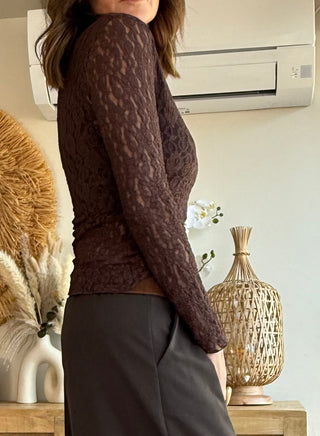 Camiseta Encaje Floral Second Skin