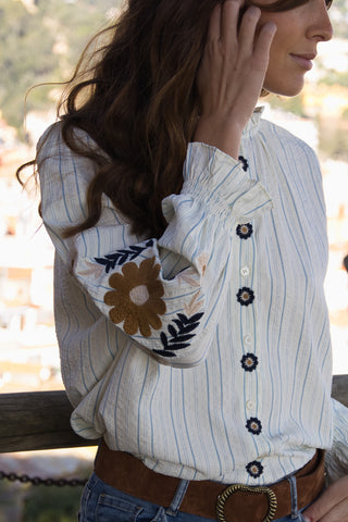 Blusa Margarita Bordada