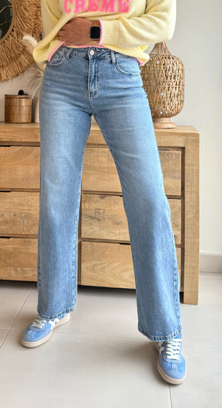 Jean Straight Soft Blue