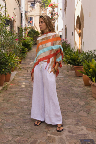 Poncho/Foulard Boho Multicolor