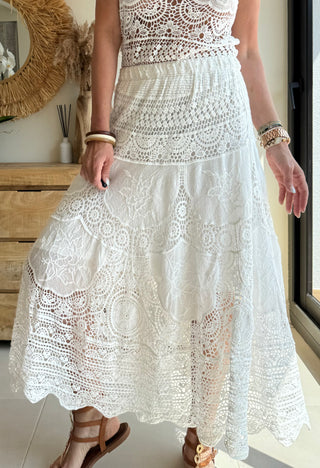 Falda Crochet Flower
