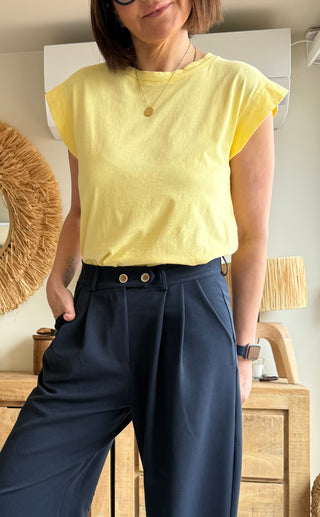 Camiseta cut sleeve lemon