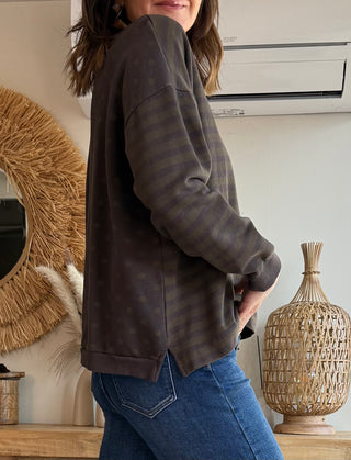 Sudadera Mix & Match Lunares y Rayas