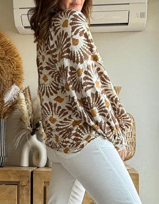 Blusa Estampado Tierra