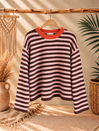 Jersey de Rayas con Espalda Abierta