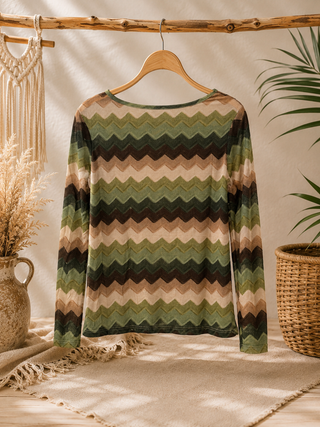 Camiseta Cachemir Zigzag