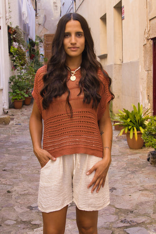 Top crochet Calado