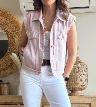 Chaleco Denim Soft Colors