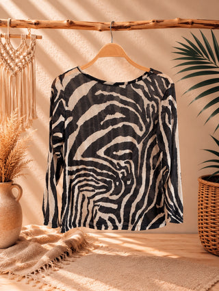 Camiseta cebra cashmere