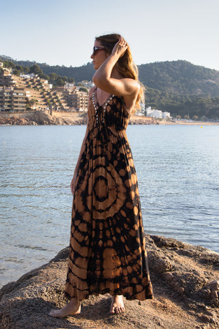 Vestido Boho Tie Dye Tierra Conchas