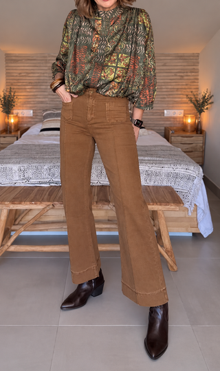 Jean Flare Caramel