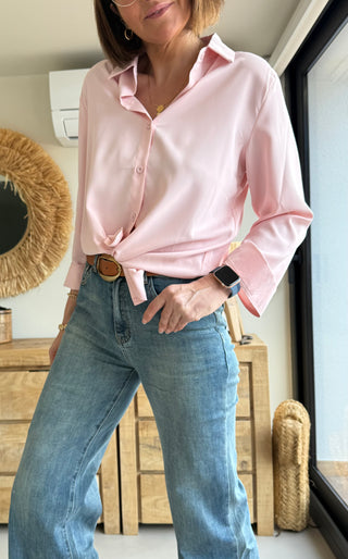 Blusa básica rosa