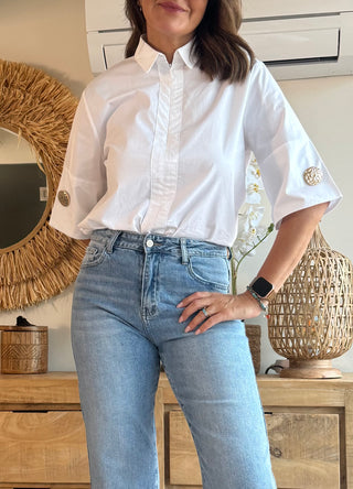 Blusa Algodón Zip Chic