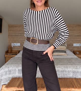 Jersey de punto rayas bicolor Martina Pey, foto 8