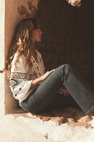 Blusa Bordada Boho Cotton