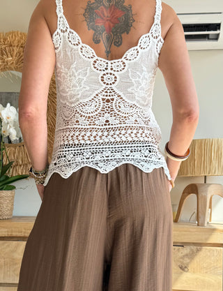 Top crochet Flower