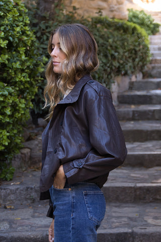 🤎 Chaqueta Trench Chocolate