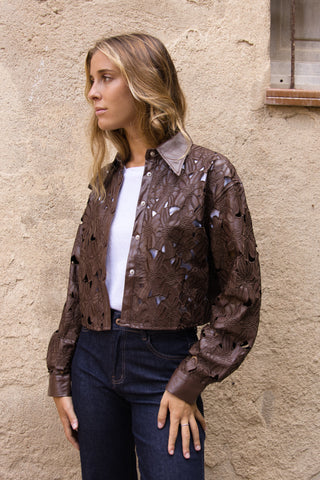Chaqueta Fleur Chocolate