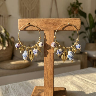 Pendientes Capri Azul & Oro