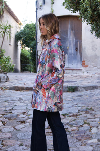 Abrigo Jacquard Birds