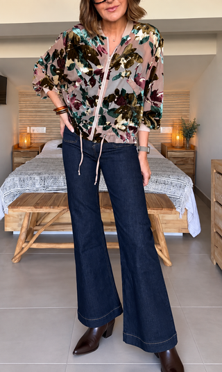 Bomber Velvet Bloom