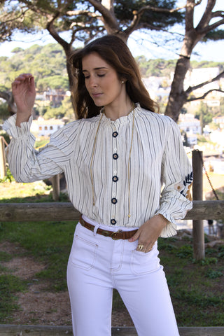 Blusa Margarita Bordada