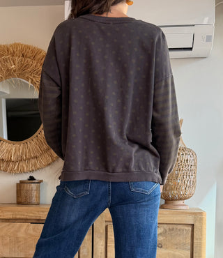Sudadera Mix & Match Lunares y Rayas