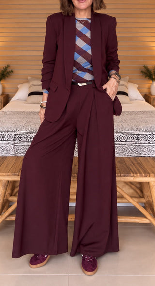 Blazer Fall Burdeos
