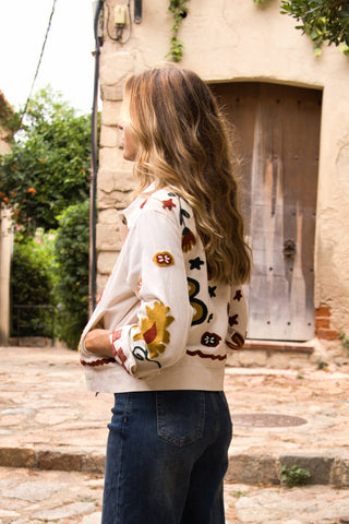 Chaqueta Bordada Alma ❤️