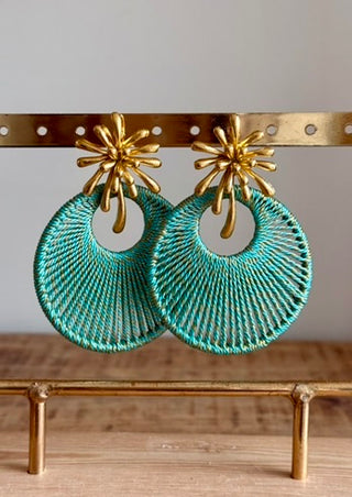 Pendientes oasis turquesa