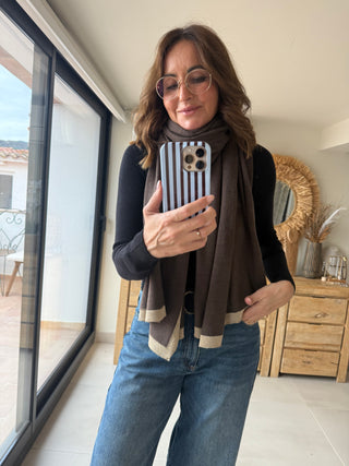 Bufanda Ribete Dorado