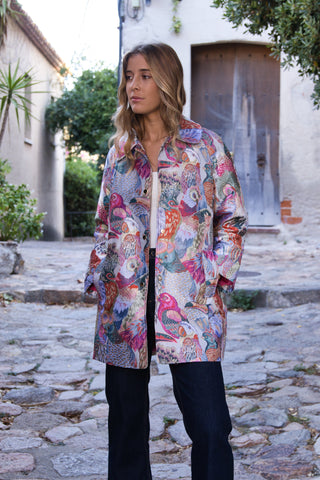 Abrigo Jacquard Birds