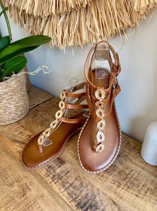 Sandalias Romanas Oro