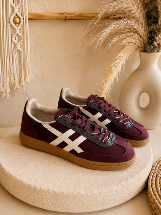 Sneakers Retro Bordeaux