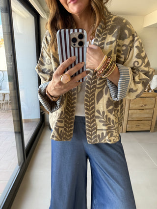 Chaqueta Kimono Bordado