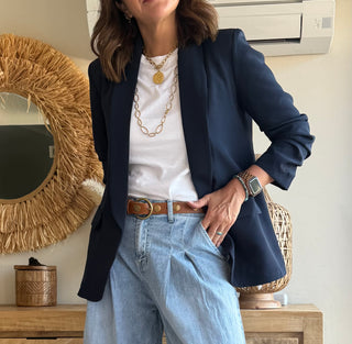 Blazer Fluido Marino