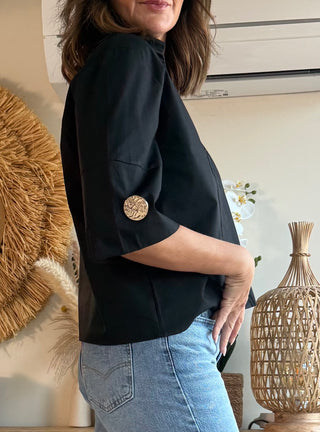 Blusa Algodón Zip Chic