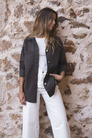 Chaqueta Oversize Étnica