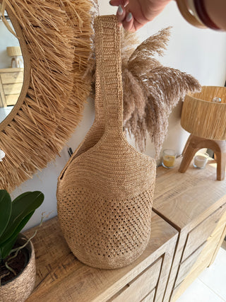 Bolso Rafia Trenzado