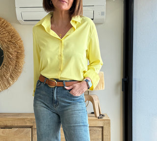 Blusa básica yellow