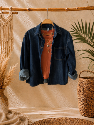 Camisa Sobrecamisa Denim