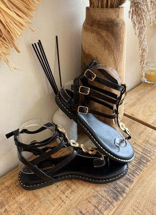 Sandalias Romanas Oro