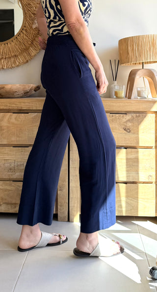 Pantalón Recto Azul